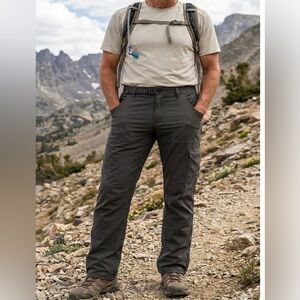 prAna Men's Zion ll Stretch Charcoal Cargo/hiking Pants. NWT Size 33x32